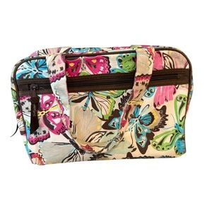 Thirty-one Handle It cosmetic toiletry Bag in Flutter print